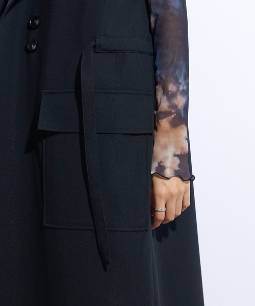 Lui's（ルイス）の「アシメボタンロングジレ（ベスト・レディース・オフホワイト/ブラック・FREE）」の17枚目の写真