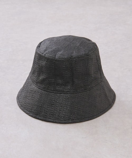 un dix cors（アンディコール）の「雑材バケットハット（ハット・レディース・ブラック/ブラウン・FREE）」の2枚目の写真