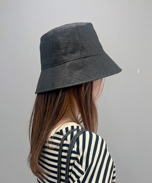 un dix cors（アンディコール）の「雑材バケットハット（ハット・レディース・ブラック/ブラウン・FREE）」の10枚目の写真
