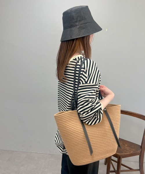 un dix cors（アンディコール）の「雑材バケットハット（ハット・レディース・ブラック/ブラウン・FREE）」の6枚目の写真