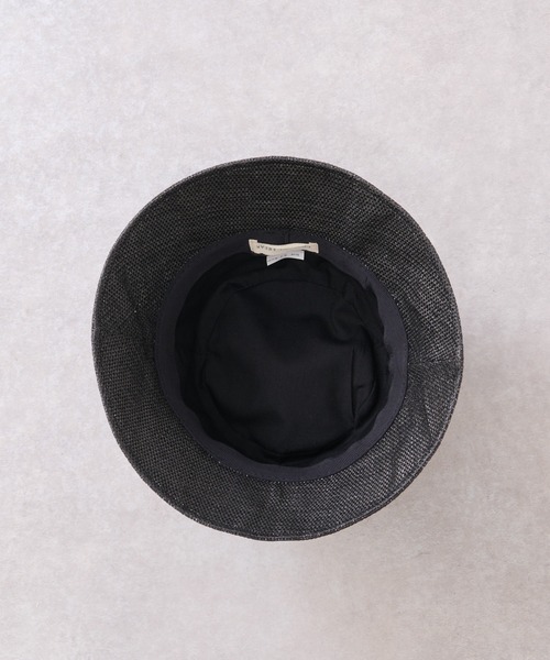 un dix cors（アンディコール）の「雑材バケットハット（ハット・レディース・ブラック/ブラウン・FREE）」の4枚目の写真