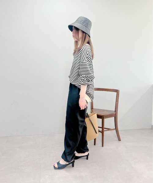 un dix cors（アンディコール）の「雑材バケットハット（ハット・レディース・ブラック/ブラウン・FREE）」の8枚目の写真