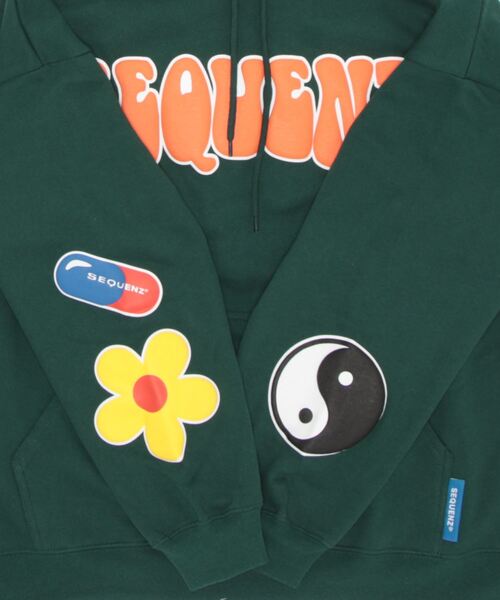 Right-on（ライトオン）の「発泡プリントパーカー（パーカー・レディース・グリーン/グレー/ブラック・L/M）」の4枚目の写真