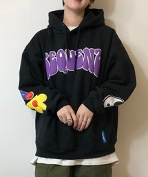 発泡プリントパーカー