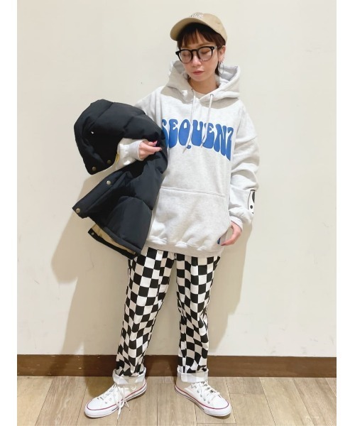 Right-on（ライトオン）の「発泡プリントパーカー（パーカー・レディース・グリーン/グレー/ブラック・L/M）」の22枚目の写真