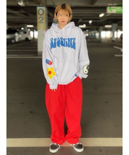 Right-on（ライトオン）の「発泡プリントパーカー（パーカー・レディース・グリーン/グレー/ブラック・L/M）」の19枚目の写真