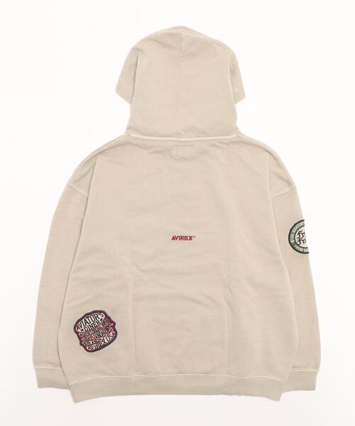 AVIREX（アヴィレックス）の「《直営店限定》WEST COAST FADE WASH PULLOVER PARKA/ ウエストコースト フェイドウォッシュ プルオーバーパーカー（パーカー・レディース・ブラック/ダークグリーン系/その他3・F）」の4枚目の写真