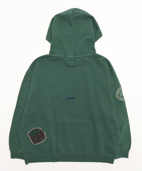 AVIREX（アヴィレックス）の「《直営店限定》WEST COAST FADE WASH PULLOVER PARKA/ ウエストコースト フェイドウォッシュ プルオーバーパーカー（パーカー・レディース・ブラック/ダークグリーン系/その他3・F）」の5枚目の写真