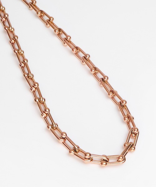 blackdia ocean(ブラックダイヤオーシャン)の「blackdia ocean ホースシューチェーンネックレス(ネックレス・レディース・シルバー/ゴールド/ピンクゴールド/ゴールド系その他/シルバー系その他・41cm/FREE)」の4枚目の写真