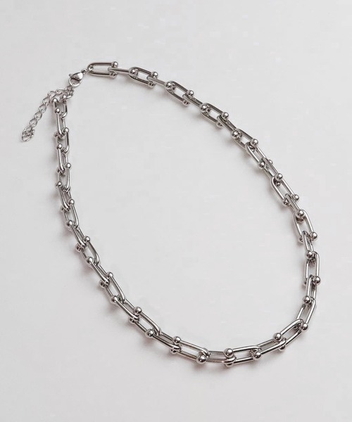 blackdia ocean(ブラックダイヤオーシャン)の「blackdia ocean ホースシューチェーンネックレス(ネックレス・レディース・シルバー/ゴールド/ピンクゴールド/ゴールド系その他/シルバー系その他・41cm/FREE)」の8枚目の写真