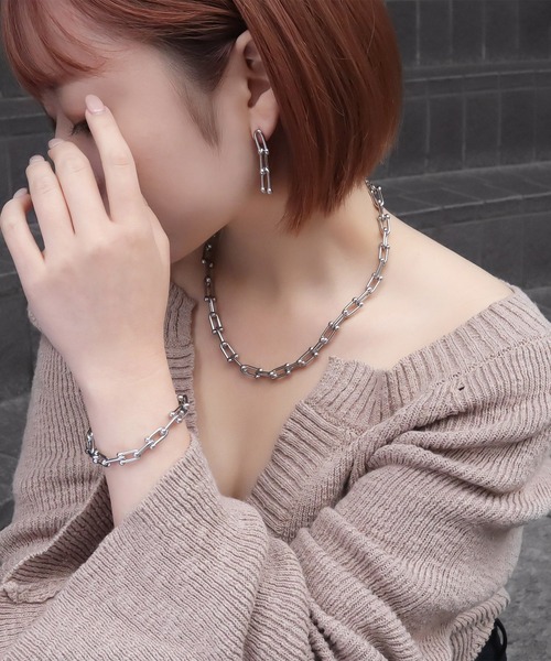 blackdia ocean(ブラックダイヤオーシャン)の「blackdia ocean ホースシューチェーンネックレス(ネックレス・レディース・シルバー/ゴールド/ピンクゴールド/ゴールド系その他/シルバー系その他・41cm/FREE)」の14枚目の写真