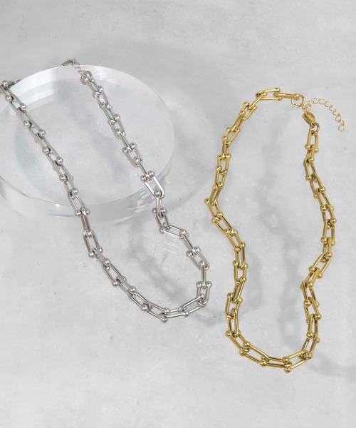 blackdia ocean(ブラックダイヤオーシャン)の「blackdia ocean ホースシューチェーンネックレス(ネックレス・レディース・シルバー/ゴールド/ピンクゴールド/ゴールド系その他/シルバー系その他・41cm/FREE)」の12枚目の写真