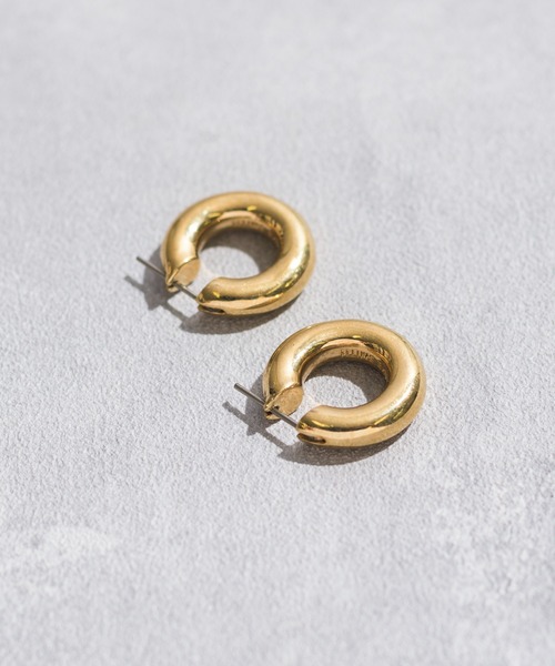 JANESMITH（ジェーンスミス）の「JANESMITH ジェーンスミス / TINY AND ROUND HOOP EARRING フープピアス / 23SAC-#736L（ピアス（両耳用）・レディース・シルバー/ゴールド・FREE）」の4枚目の写真