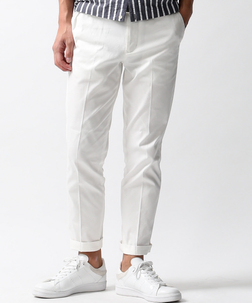 ABAHOUSE（アバハウス）の「オーバーダイチノパンツ（チノパンツ・メンズ・ホワイト/グレー/サックスブルー/ネイビー・2/4/3/1）」の2枚目の写真