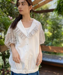 AVIE（アビィ）の「コットンリップルレースブルゾン（ブルゾン）」