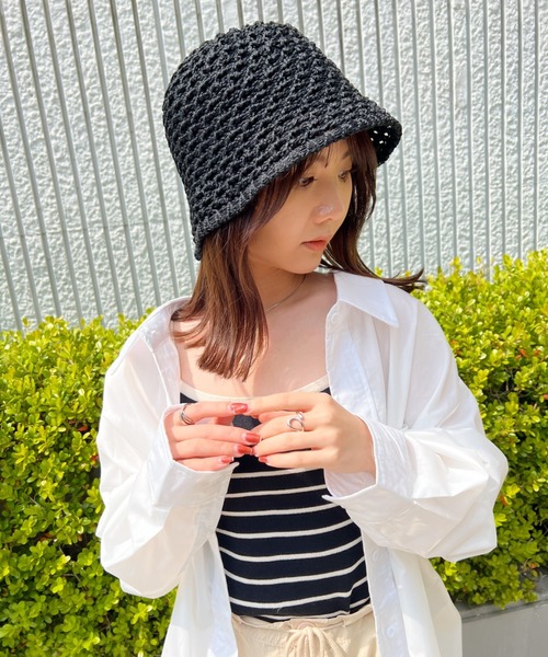 CLEA（クレア）の「クロシェ編みバケットハット（ハット）」 - WEAR