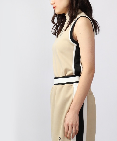 CECIL McBEE（セシルマクビー）の「CECIL McBEE green バイカラーノースリーブモックネック　GOLF（タンクトップ・レディース・グレー/ベージュ・2/1）」の8枚目の写真