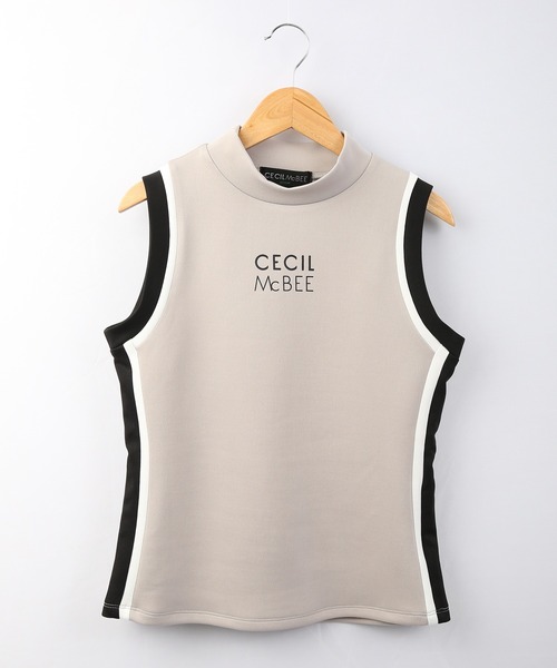 CECIL McBEE（セシルマクビー）の「CECIL McBEE green バイカラーノースリーブモックネック　GOLF（タンクトップ・レディース・グレー/ベージュ・2/1）」の12枚目の写真