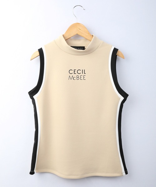 CECIL McBEE（セシルマクビー）の「CECIL McBEE green バイカラーノースリーブモックネック　GOLF（タンクトップ・レディース・グレー/ベージュ・2/1）」の15枚目の写真