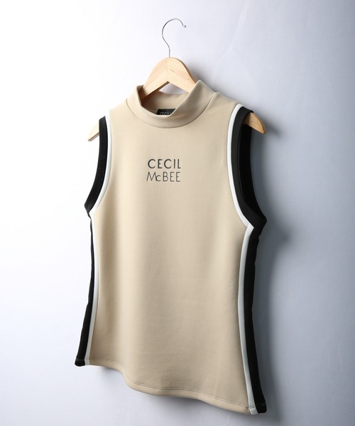 CECIL McBEE（セシルマクビー）の「CECIL McBEE green バイカラーノースリーブモックネック　GOLF（タンクトップ・レディース・グレー/ベージュ・2/1）」の17枚目の写真