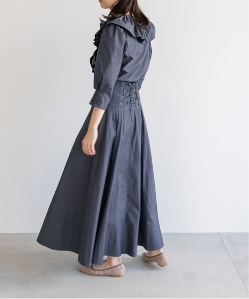 RANDA(ランダ)の「ダブルパフデザインブラウス(シャツ/ブラウス・レディース・ブルー/クリーム/インディゴブルー・0/1)」の9枚目の写真