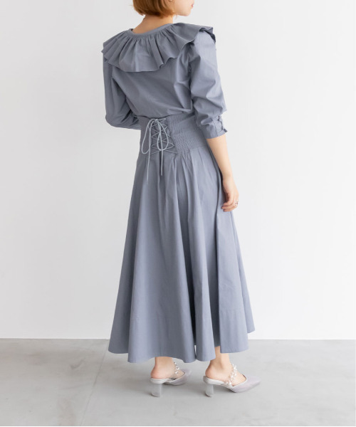 RANDA(ランダ)の「ダブルパフデザインブラウス(シャツ/ブラウス・レディース・ブルー/クリーム/インディゴブルー・0/1)」の14枚目の写真