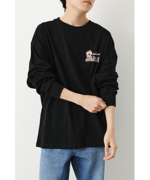 RODEO CROWNS WIDE BOWL（ロデオクラウンズワイドボウル）の「IDEALHOME L/STシャツ（Tシャツ/カットソー・メンズ・ライトパープル/ホワイト/ブラック・MEDIUM/LARGE）」の5枚目の写真