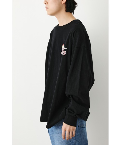 RODEO CROWNS WIDE BOWL（ロデオクラウンズワイドボウル）の「IDEALHOME L/STシャツ（Tシャツ/カットソー・メンズ・ライトパープル/ホワイト/ブラック・MEDIUM/LARGE）」の6枚目の写真