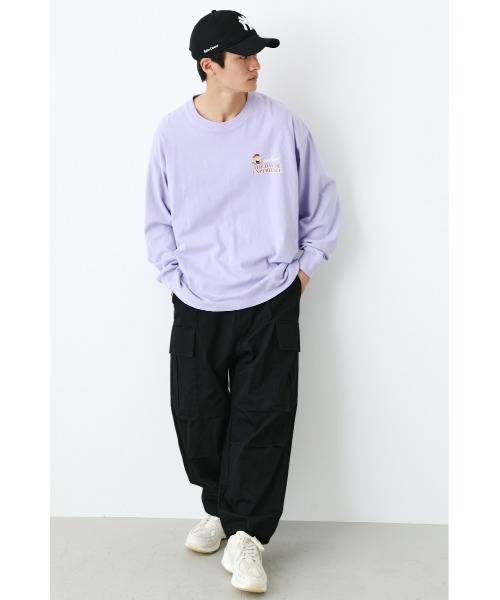 RODEO CROWNS WIDE BOWL（ロデオクラウンズワイドボウル）の「IDEALHOME L/STシャツ（Tシャツ/カットソー・メンズ・ライトパープル/ホワイト/ブラック・MEDIUM/LARGE）」の10枚目の写真