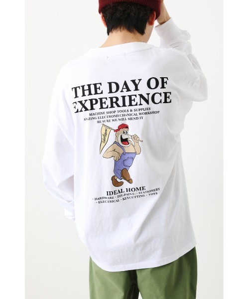 RODEO CROWNS WIDE BOWL（ロデオクラウンズワイドボウル）の「IDEALHOME L/STシャツ（Tシャツ/カットソー・メンズ・ライトパープル/ホワイト/ブラック・MEDIUM/LARGE）」の16枚目の写真