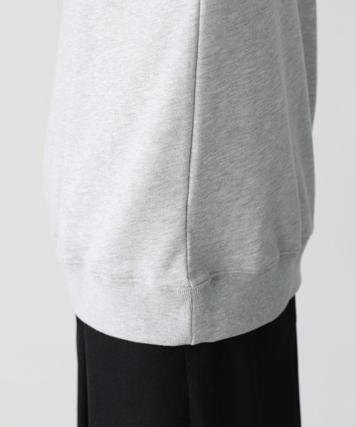 ASTRONOMY（アストロノミー）の「ビッグシルエットスキッパー衿裏毛スウェット（スウェット・メンズ・杢グレー/ブラック/スミクロ・L/M）」の20枚目の写真