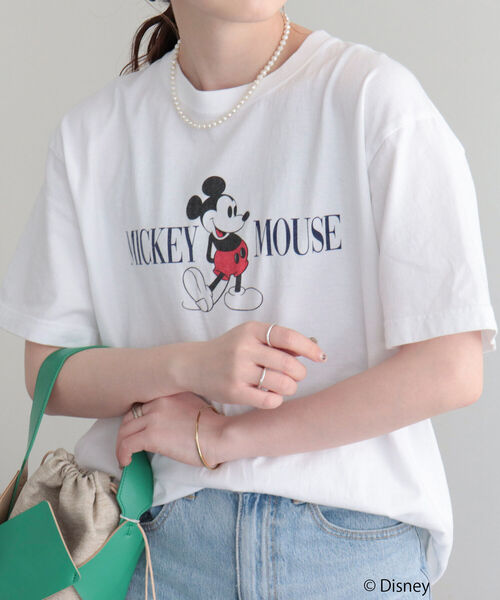 GOOD ROCK SPEED（グッドロックスピード）の「【GOOD ROCK SPEED/グッドロックスピード】MICKEY Tシャツ（Tシャツ/カットソー・レディース・ネイビー/オフホワイト・FREE）」の7枚目の写真