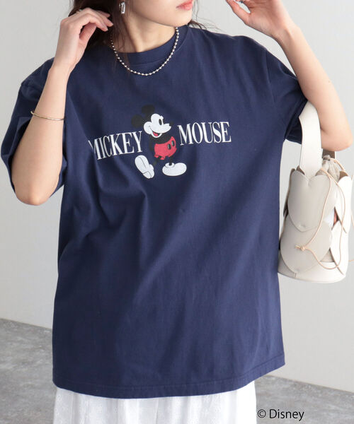 GOOD ROCK SPEED（グッドロックスピード）の「【GOOD ROCK SPEED/グッドロックスピード】MICKEY Tシャツ（Tシャツ/カットソー・レディース・ネイビー/オフホワイト・FREE）」の11枚目の写真