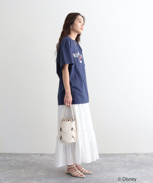 GOOD ROCK SPEED（グッドロックスピード）の「【GOOD ROCK SPEED/グッドロックスピード】MICKEY Tシャツ（Tシャツ/カットソー・レディース・ネイビー/オフホワイト・FREE）」の15枚目の写真