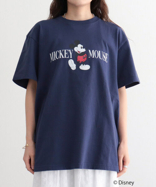 GOOD ROCK SPEED（グッドロックスピード）の「【GOOD ROCK SPEED/グッドロックスピード】MICKEY Tシャツ（Tシャツ/カットソー・レディース・ネイビー/オフホワイト・FREE）」の18枚目の写真