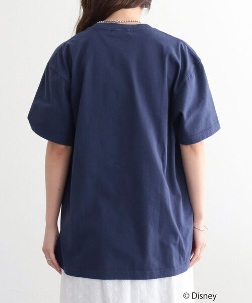 GOOD ROCK SPEED（グッドロックスピード）の「【GOOD ROCK SPEED/グッドロックスピード】MICKEY Tシャツ（Tシャツ/カットソー・レディース・ネイビー/オフホワイト・FREE）」の19枚目の写真