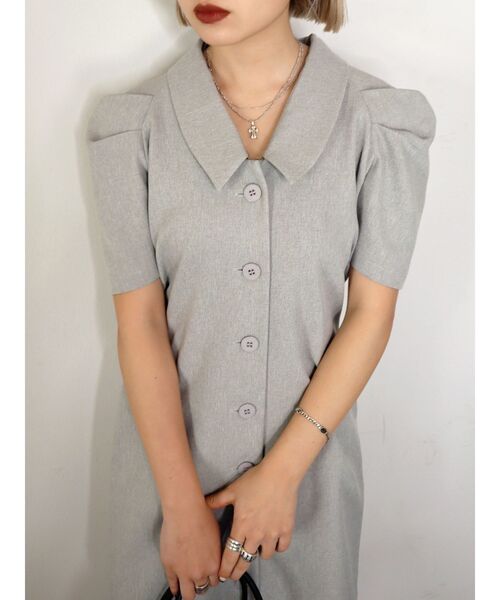 EMODA(エモダ)の「ローカラータックワンピース(ワンピース・レディース・ブラック/グレー/イエロー/ブルー・FREE)」の10枚目の写真