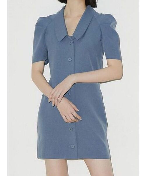 EMODA(エモダ)の「ローカラータックワンピース(ワンピース・レディース・ブラック/グレー/イエロー/ブルー・FREE)」の11枚目の写真