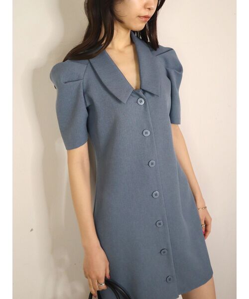 EMODA(エモダ)の「ローカラータックワンピース(ワンピース・レディース・ブラック/グレー/イエロー/ブルー・FREE)」の12枚目の写真