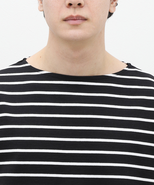 marka(マーカ)の「【MARKA / マーカ】PANEL BORDER BASQUE SHIRT(Tシャツ/カットソー・メンズ・ブラック/ホワイト・1/2)」の12枚目の写真