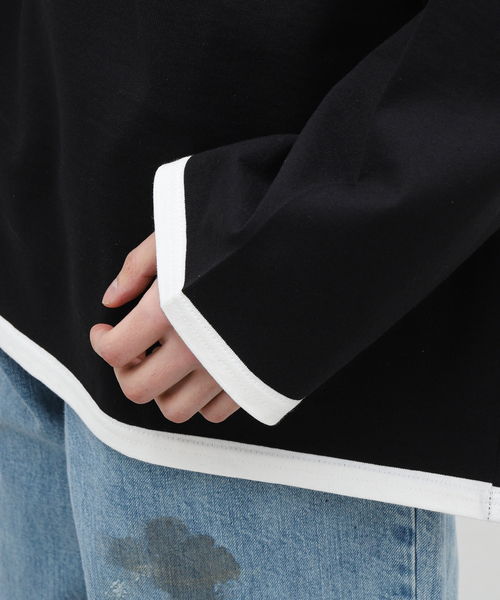 marka(マーカ)の「【MARKA / マーカ】PANEL BORDER BASQUE SHIRT(Tシャツ/カットソー・メンズ・ブラック/ホワイト・1/2)」の14枚目の写真