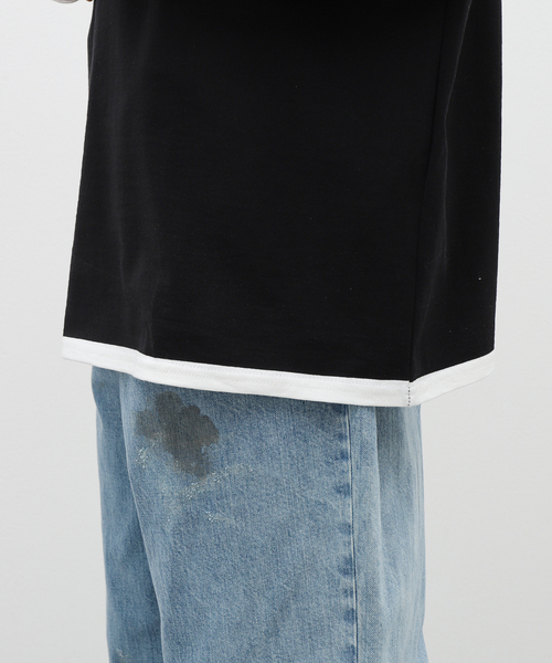 marka(マーカ)の「【MARKA / マーカ】PANEL BORDER BASQUE SHIRT(Tシャツ/カットソー・メンズ・ブラック/ホワイト・1/2)」の8枚目の写真