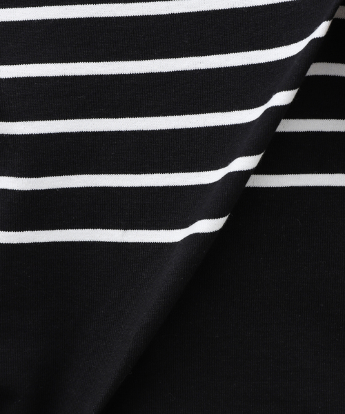 marka(マーカ)の「【MARKA / マーカ】PANEL BORDER BASQUE SHIRT(Tシャツ/カットソー・メンズ・ブラック/ホワイト・1/2)」の11枚目の写真