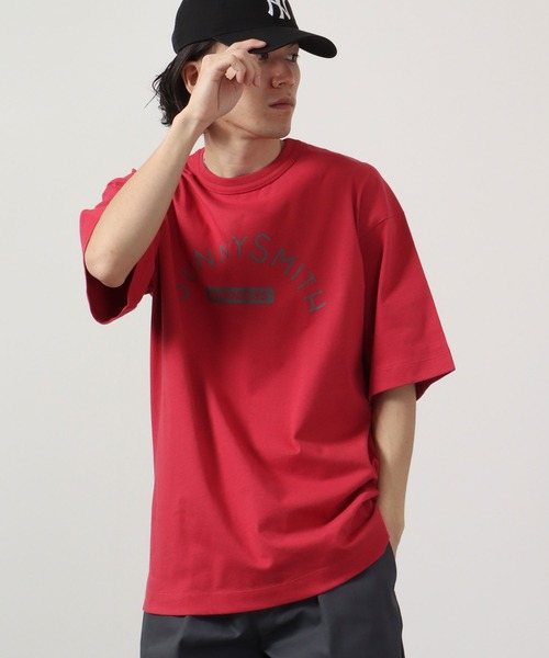 Sunny Smith(サニースミス)の「Sunnysmith へビーオンス Cool Smith ロゴプリント Tシャツ 半袖(Tシャツ/カットソー・メンズ・チャコールグレー/オフホワイト/レッド・M/L)」の3枚目の写真