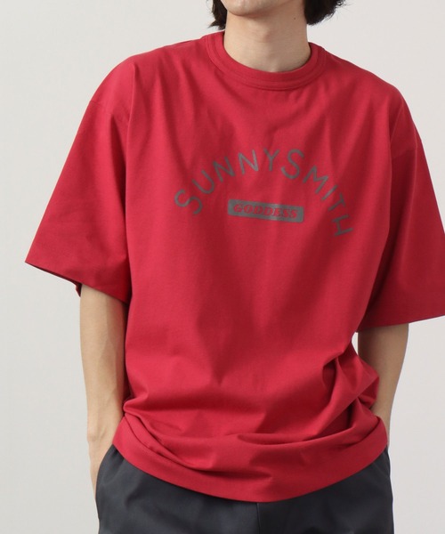 Sunny Smith(サニースミス)の「Sunnysmith へビーオンス Cool Smith ロゴプリント Tシャツ 半袖(Tシャツ/カットソー・メンズ・チャコールグレー/オフホワイト/レッド・M/L)」の20枚目の写真