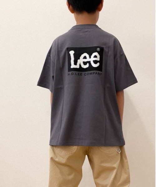 Lee(リー)の「Lee/リー キッズ バックロゴプリントTシャツ(Tシャツ/カットソー・キッズ・ミント/グリーン/ブラック系/ホワイト/ピンク・140cm/150cm/130cm)」の2枚目の写真