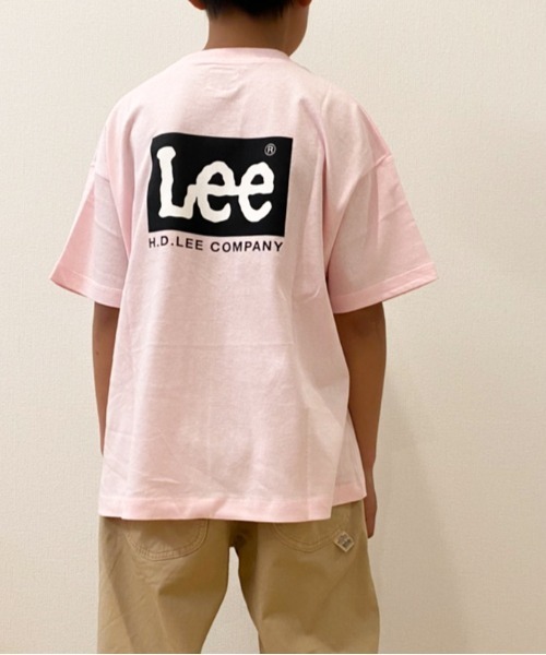 Lee(リー)の「Lee/リー キッズ バックロゴプリントTシャツ(Tシャツ/カットソー・キッズ・ミント/グリーン/ブラック系/ホワイト/ピンク・140cm/150cm/130cm)」の5枚目の写真