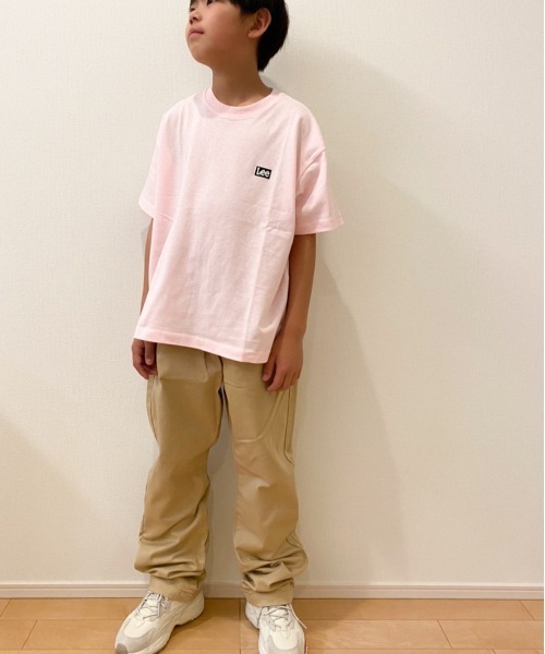 Lee(リー)の「Lee/リー キッズ バックロゴプリントTシャツ(Tシャツ/カットソー・キッズ・ミント/グリーン/ブラック系/ホワイト/ピンク・140cm/150cm/130cm)」の16枚目の写真