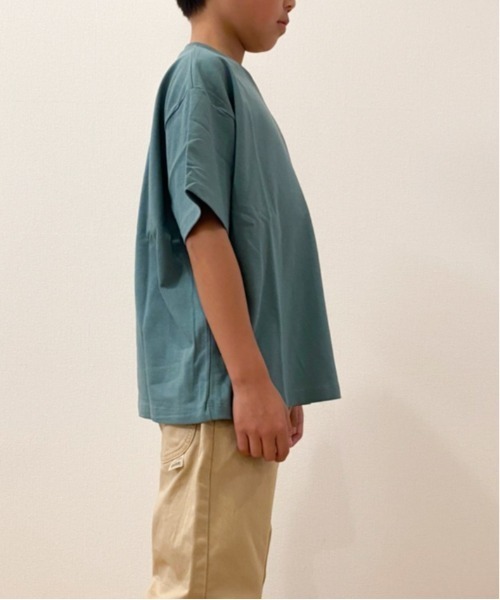 Lee(リー)の「Lee/リー キッズ バックロゴプリントTシャツ(Tシャツ/カットソー・キッズ・ミント/グリーン/ブラック系/ホワイト/ピンク・140cm/150cm/130cm)」の9枚目の写真