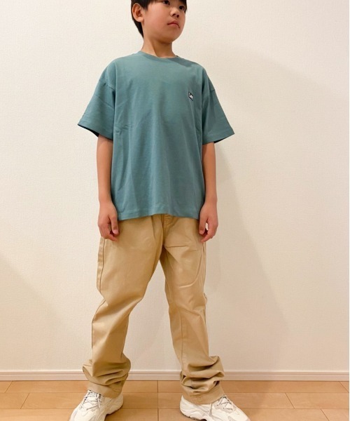 Lee(リー)の「Lee/リー キッズ バックロゴプリントTシャツ(Tシャツ/カットソー・キッズ・ミント/グリーン/ブラック系/ホワイト/ピンク・140cm/150cm/130cm)」の10枚目の写真